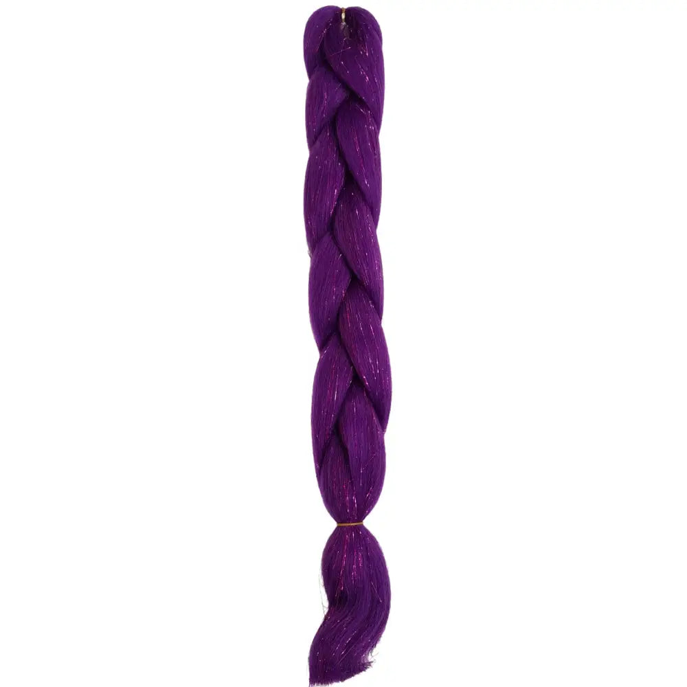 Afrihair Glitter Braid No E35 - Dark Purple - 24 Inch
