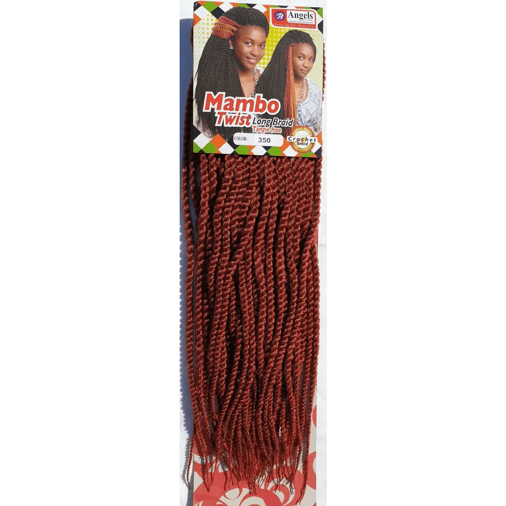 Mambo Twist Crochet Braids Long Colour No 350 - Burnt Red | Afrihair