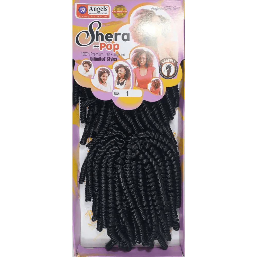 Shera Pop Colour 1 - Twist Crochet Hair Black | Afrihair