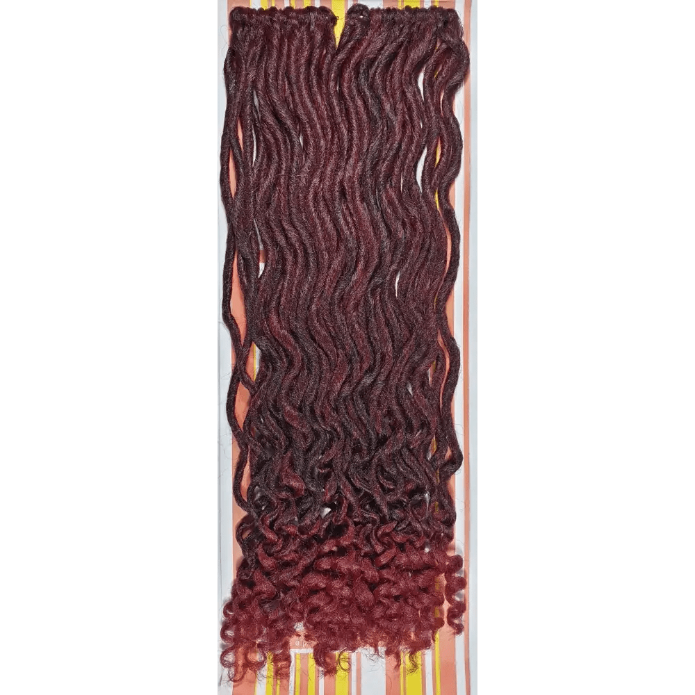 Wave Bohemian No 1/900 - Black / Maroon | Afrihair