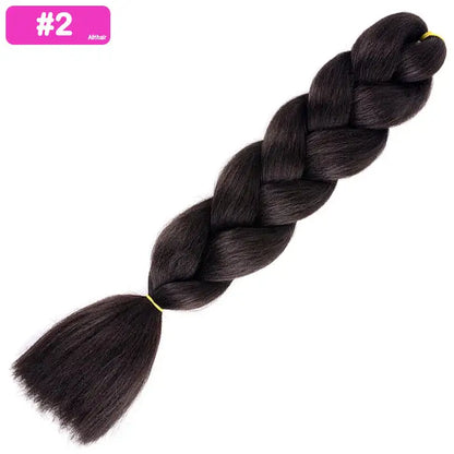 #2 - Jumbo Braiding Hair 24 Inch Darkest Brown - Afrihair