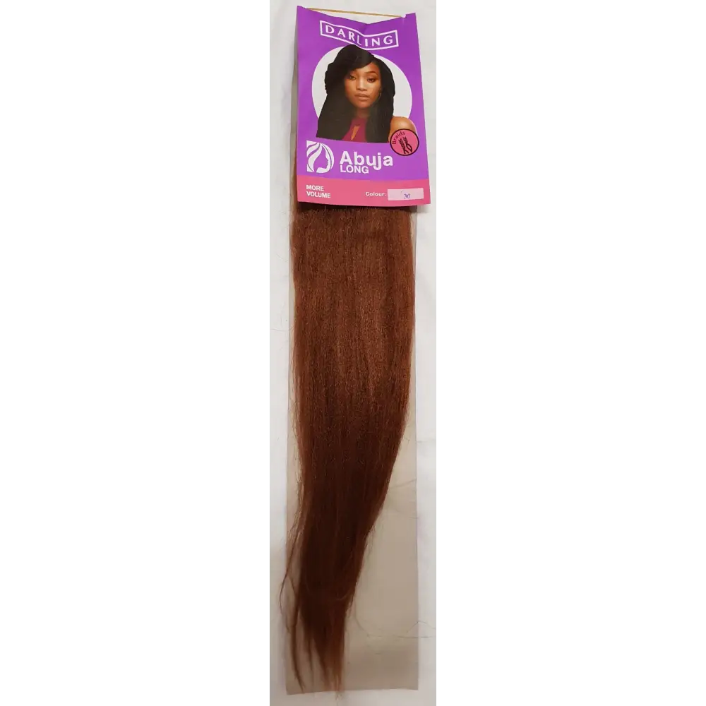 24 Inch Prepulled Kanekalon Braiding Hair Abuja 30 - Brown -