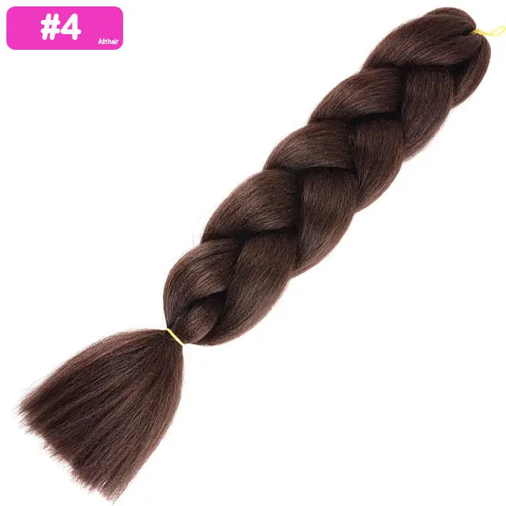 #4 - Jumbo Braiding Hair 24 Inch Dark Brown - Afrihair - 24