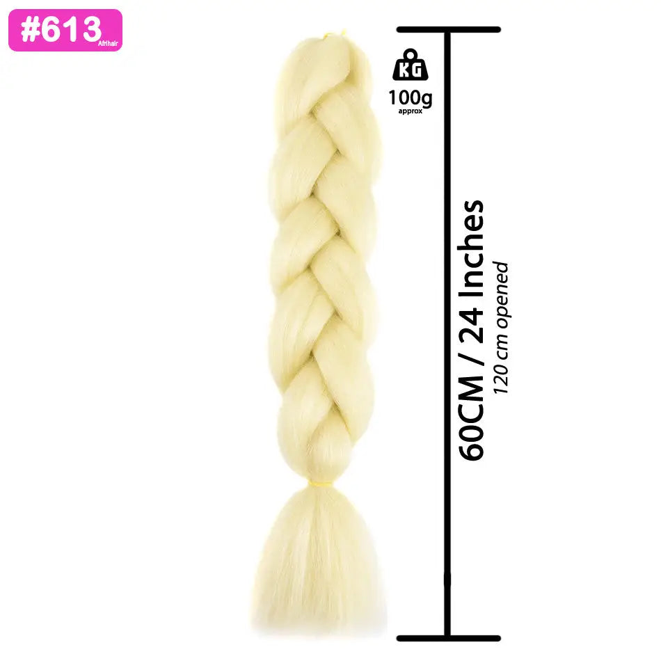 #613 - Jumbo Braiding Hair 24 Inch Blonde - Afrihair - 24