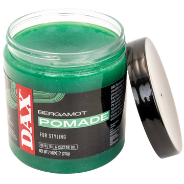 DAX Bergamot Pomade 14oz back label ingredients and directions