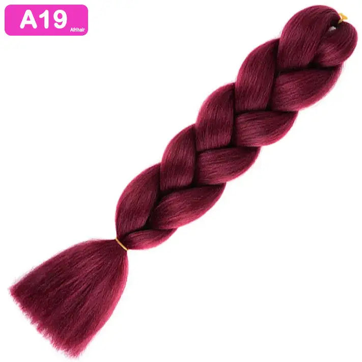 A19 - Jumbo Braiding Hair 24 Inch Maroon - Afrihair - 24