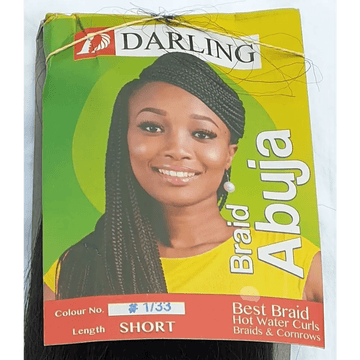 Abuja Braid Short Colour No 1/33 | Afrihair
