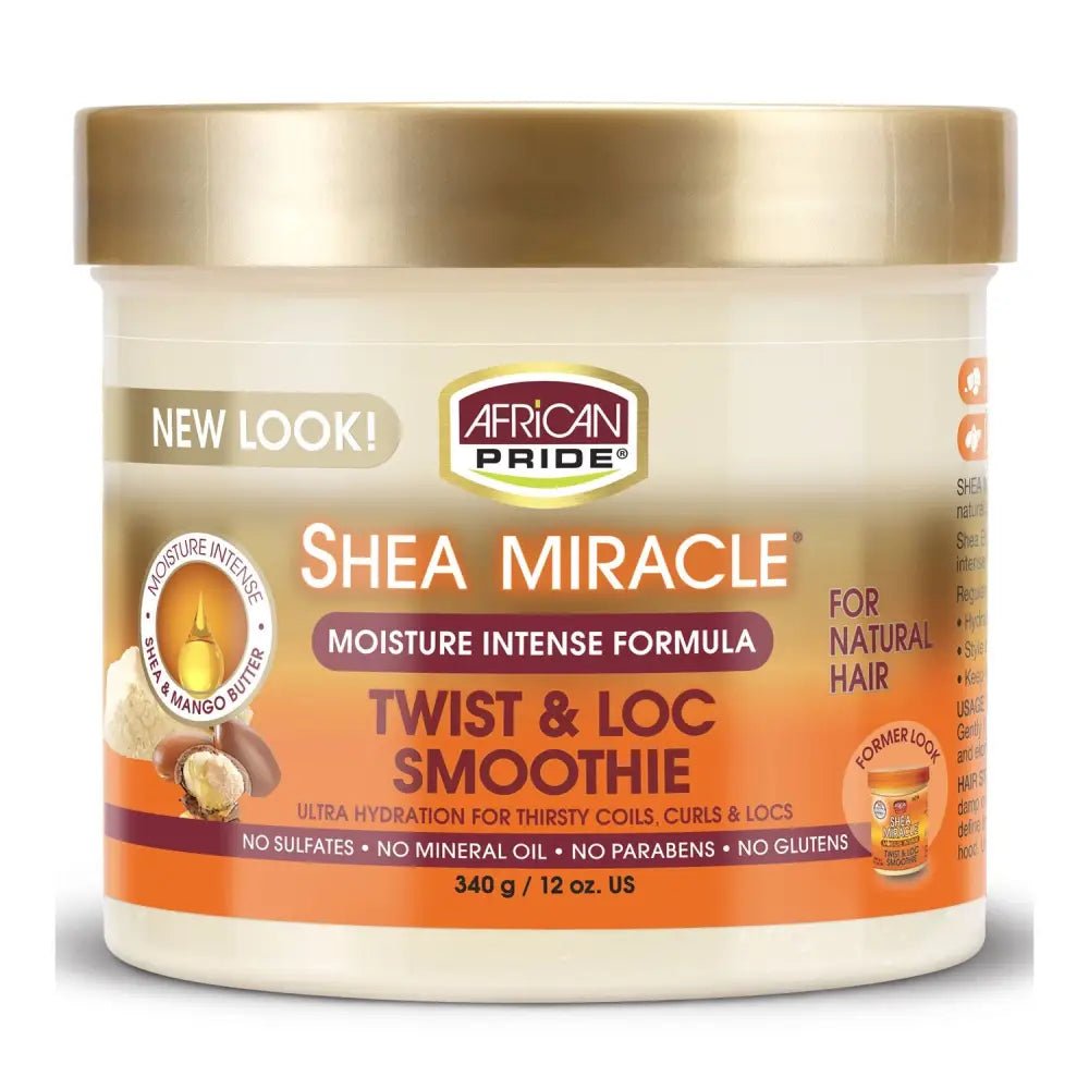 African Pride Shea Miracle Moisture Intense Twist & Loc Smoothie, 12 Oz. | Afrihair