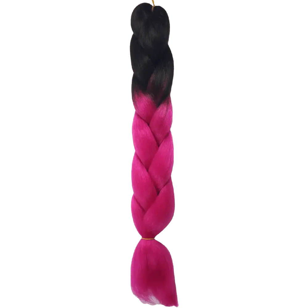 Afrihair Braid No B17 - Ombre Black/Pink - 24 Inch