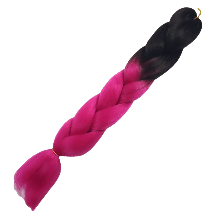 Afrihair Braid No B17 - Ombre Black/Pink - 24 Inch