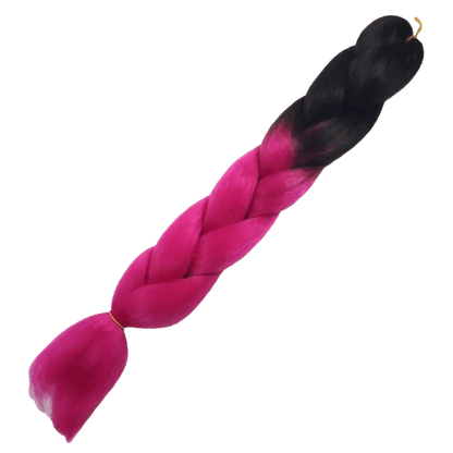 Afrihair Braid No B17 - Ombre Black/Pink - 24 Inch