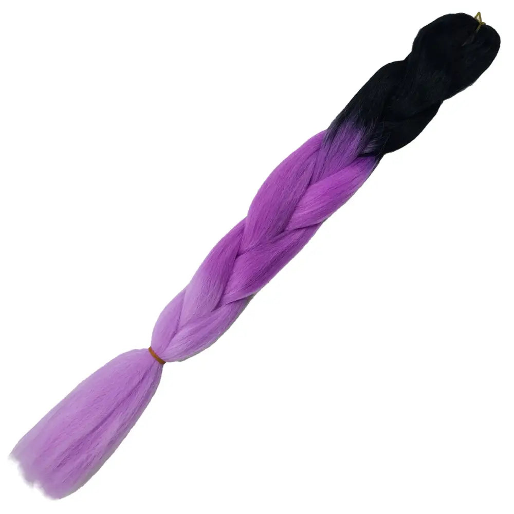 Afrihair Braid No C14 - Ombre Black/Purple/Purple - 24 Inch