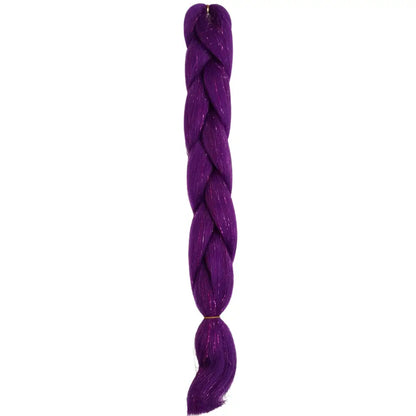 Afrihair Glitter Braid No E35 - Dark Purple - 24 Inch 