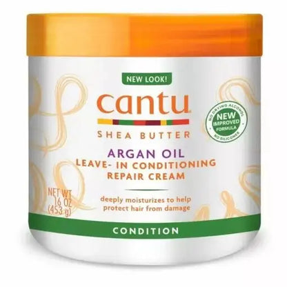 Cantu Argan Oil Leave-In Conditioning Repair Cream 453g (16 oz) | Afrihair