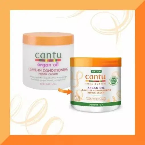 Cantu Argan Oil Leave-In Conditioning Repair Cream 453g (16 oz) | Afrihair