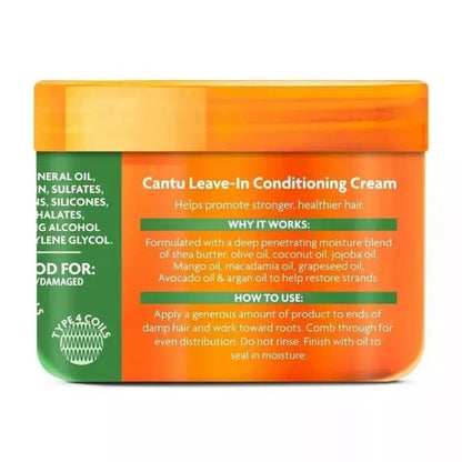 Cantu Shea Butter Leave-In Conditioning Cream 340g (12oz) | Afrihair