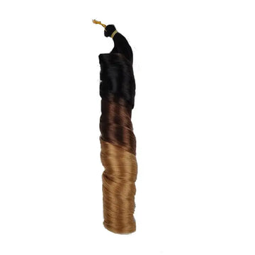 French Curl Braiding Hair - Colour C2 - Black/Brown/Dark Blonde | Afrihair