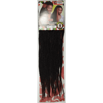 Mambo Twist Crochet Braids Long Colour No 133 - Black / Dark Brown | Afrihair