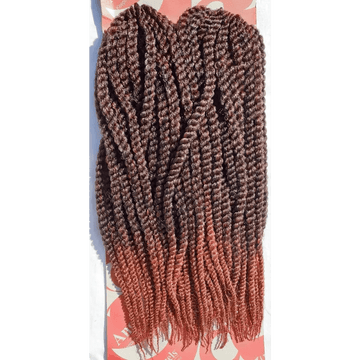 Mambo Twist Crochet Braids Short Colour No 1/350 - Black / Burnt Red | Afrihair