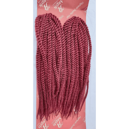 Mambo Twist Crochet Braids Short Colour No 900 - Maroon | Afrihair