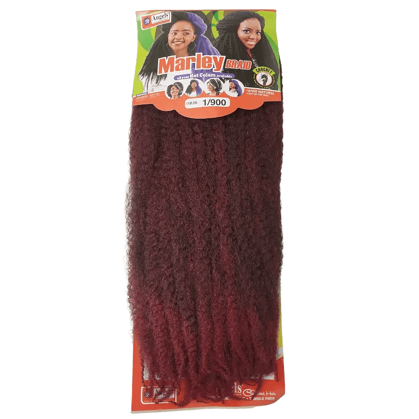 Marley Braid Colour 1/900 - Black / Maroon | Afrihair