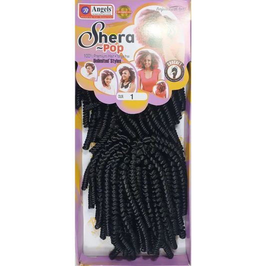 Shera Pop Colour 1 - Twist Crochet Hair Black | Afrihair