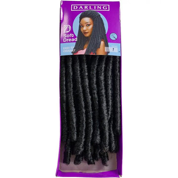 Soft Dread Colour 1 - Black - Darling | Afrihair