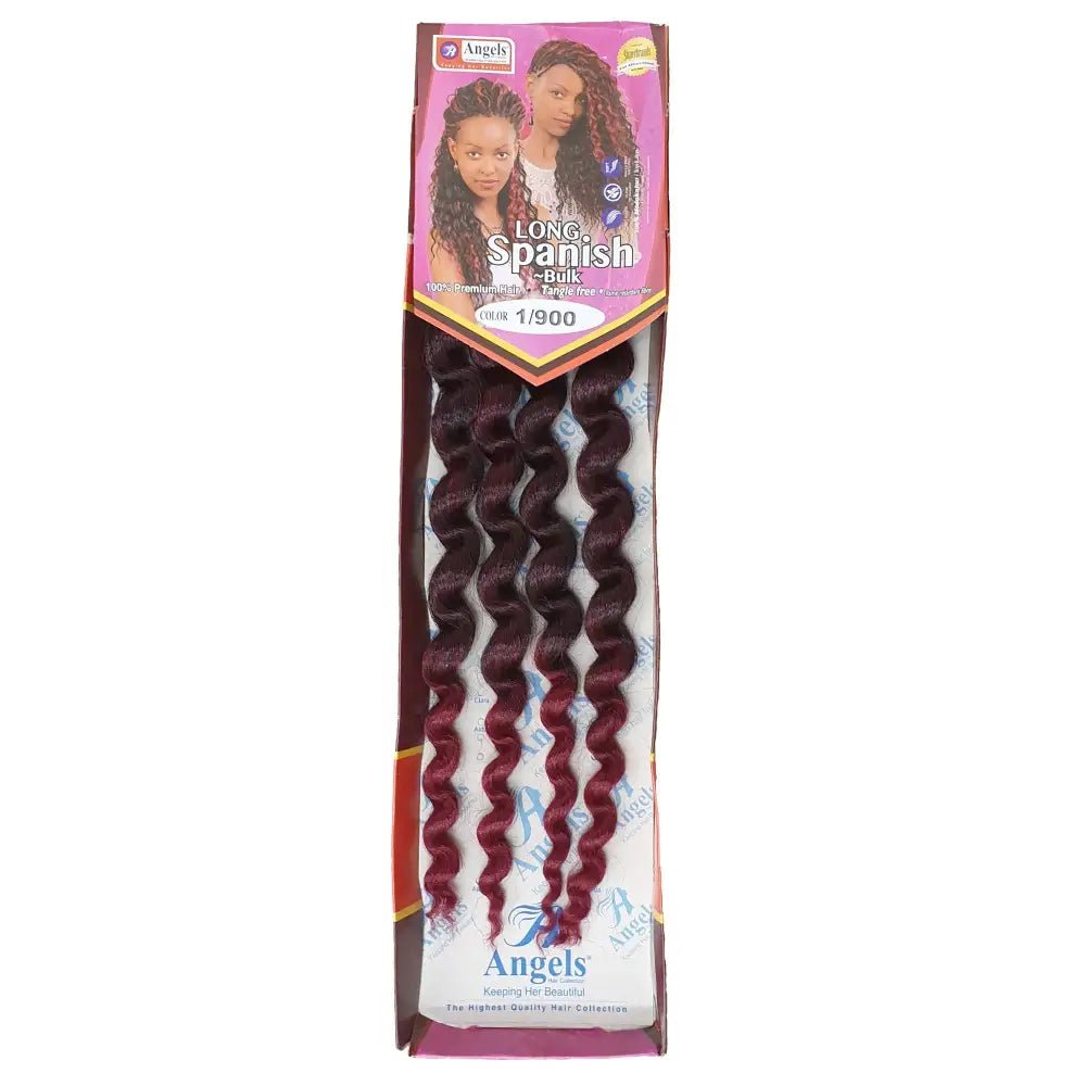 Spanish Bulk Long Colour 1/900 - Black / Burgundy | Afrihair