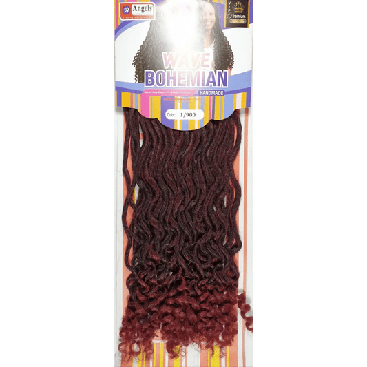 Wave Bohemian No 1/900 - Black / Maroon | Afrihair