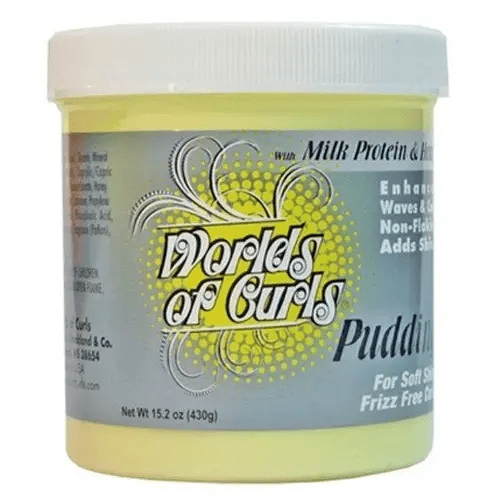 Worlds of Curls Curly Pudding with Milk Protein & Honey 15.2 oz | Afrihair